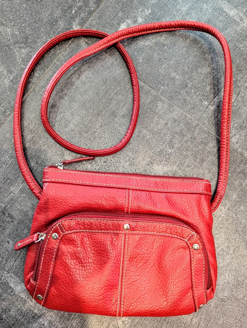 Leather Pebble Crossbody